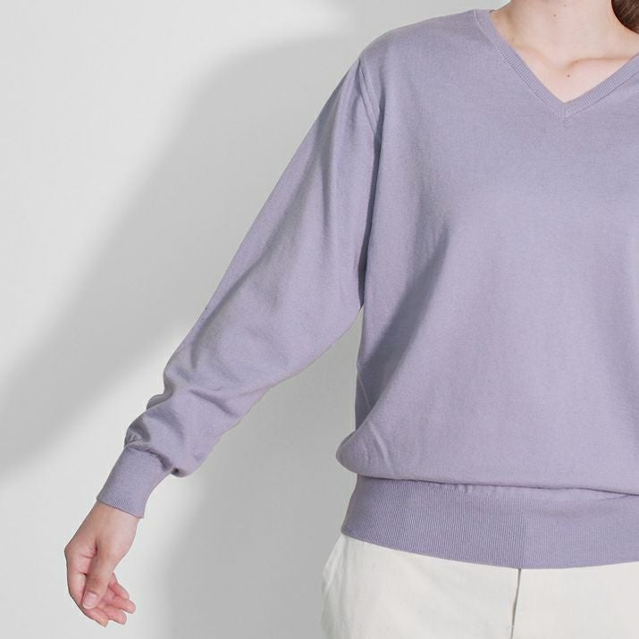 ☆新品☆アバクロンビー&フィッチ☆カシミヤVネックセーター (Purple/L 