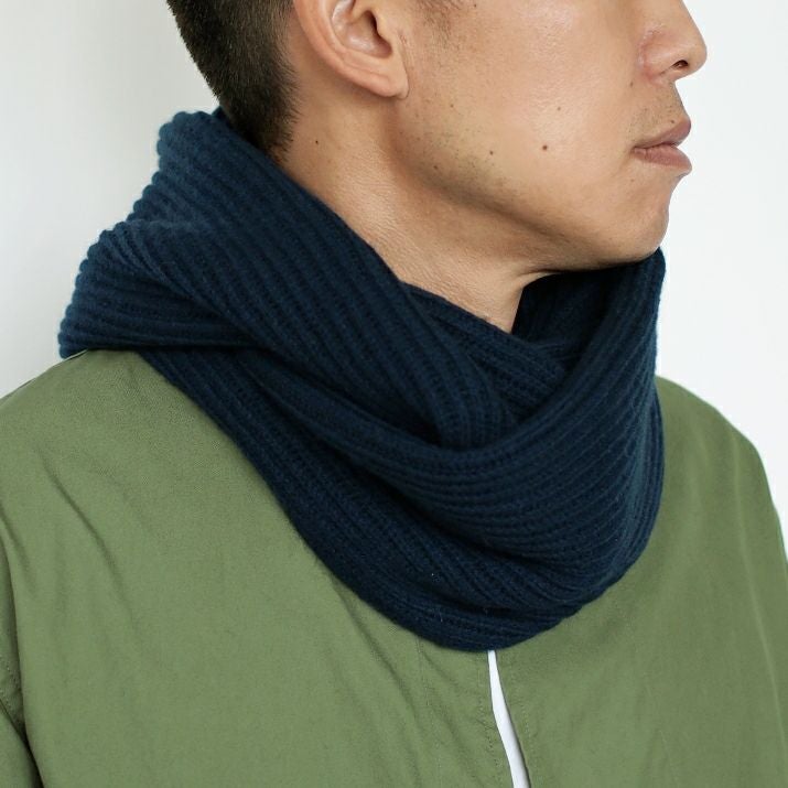 カシミヤ100％畦編みロングスヌード | Milestone公式オンラインストア