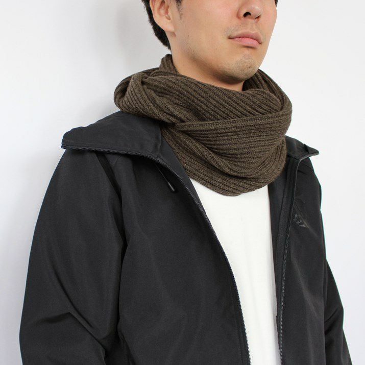 カシミヤ100％畦編みロングスヌード | Milestone公式オンラインストア