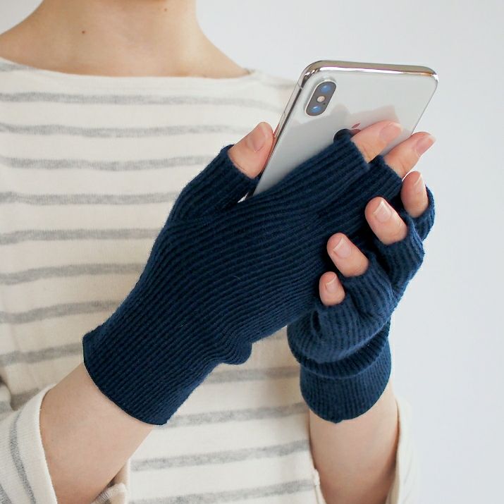 カシミヤ100％フィンガーレスグローブ | Milestone公式オンラインストア