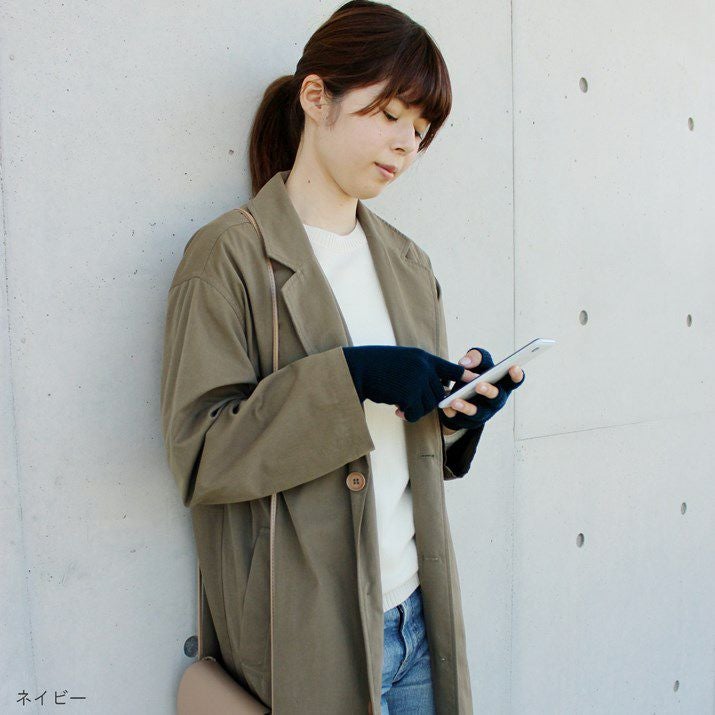 カシミヤ100％フィンガーレスグローブ | Milestone公式オンラインストア