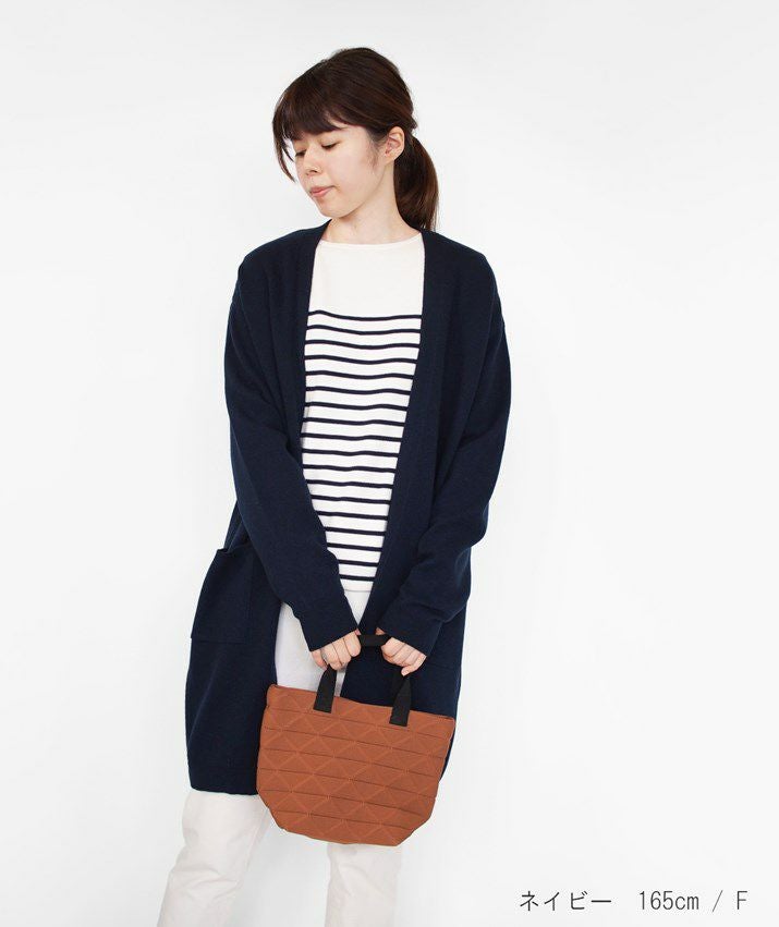 【GAVIDIGAVI】カシミヤ100％　２重仕立て　キルティング　カーディガン ツイードライクニットカーディガン｜WOMEN｜250IAB70-0531｜AZUL BY