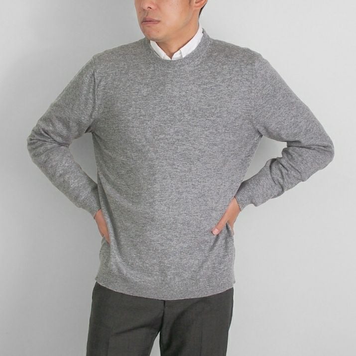 カシミヤ100％メンズクルーネックセーター | Milestone公式オンライン