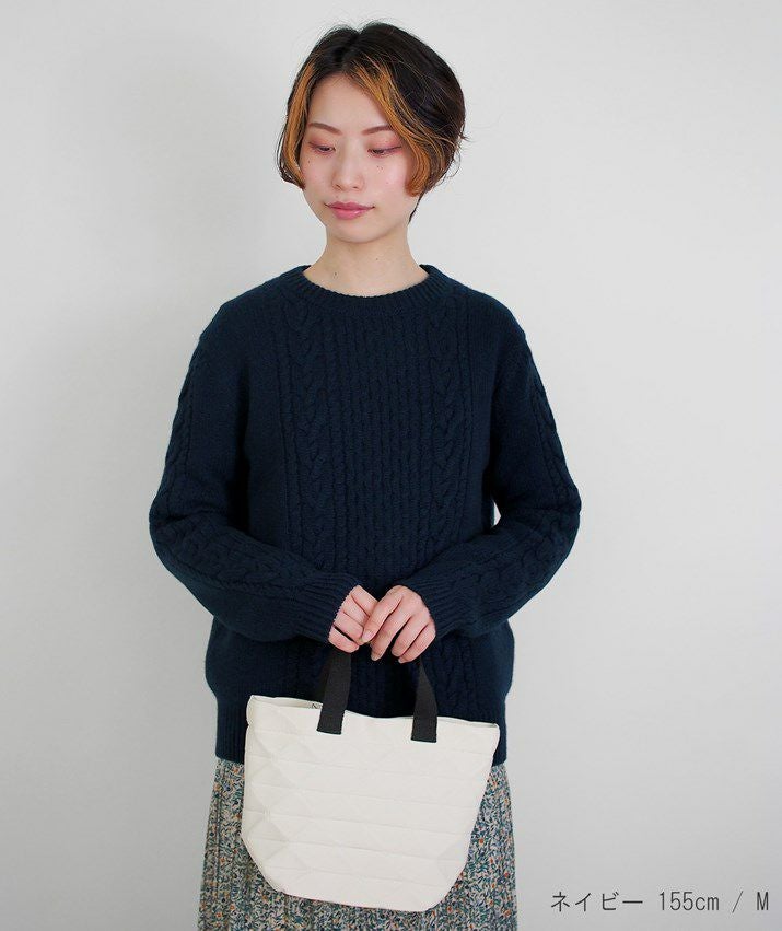 カシミヤ100％ケーブル柄セーター | Milestone公式オンラインストア