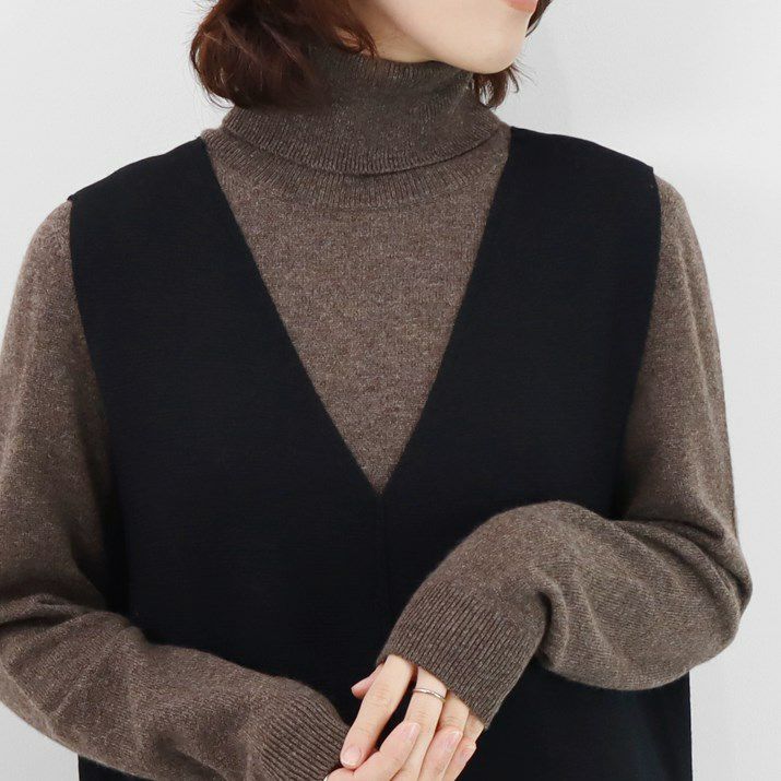 カシミヤ100%タートルネックセーター | Milestone公式オンラインストア