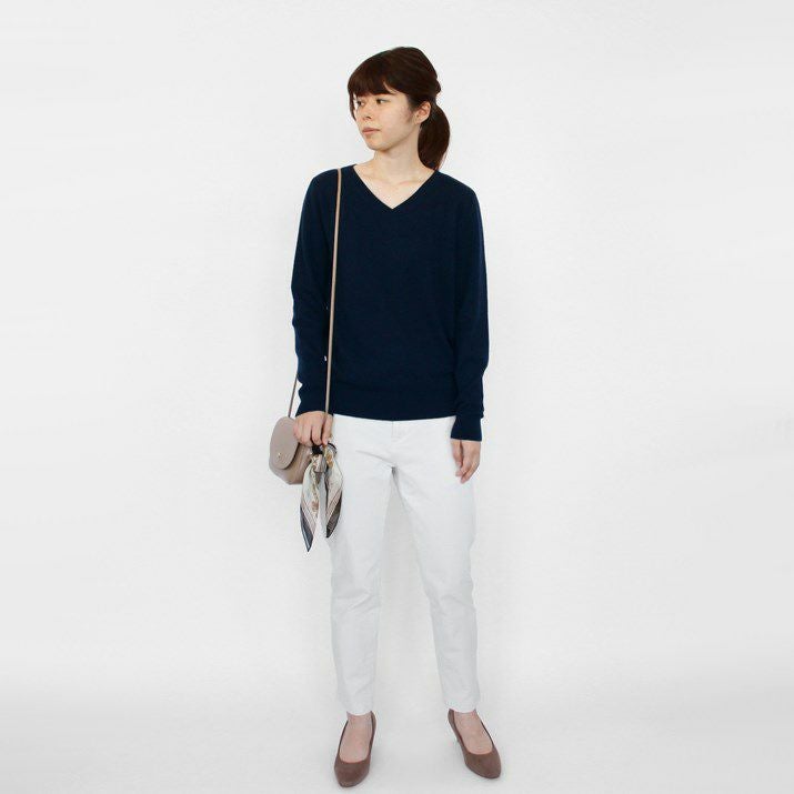 カシミヤ100％Vネックセーター | Milestone公式オンラインストア