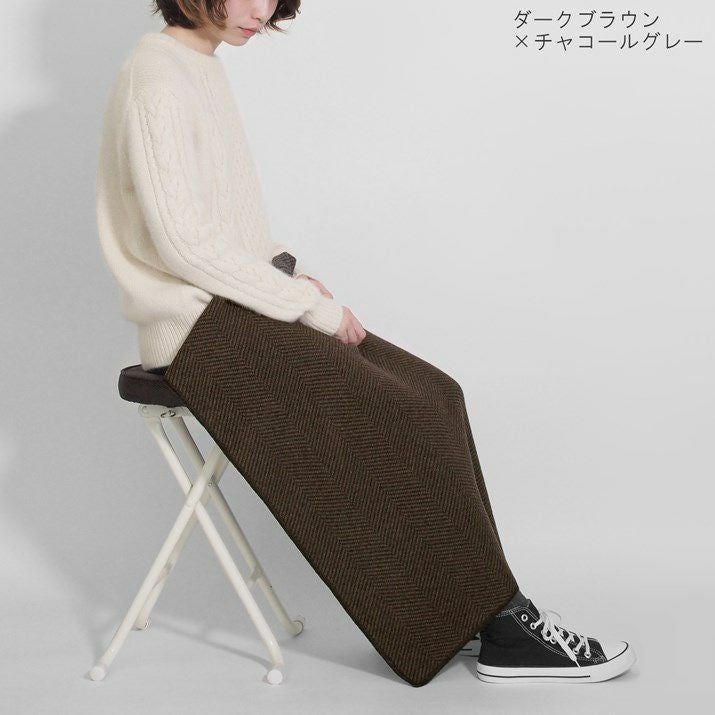 カシミヤ100％ヘリンボーン柄ブランケット | Milestone公式オンライン