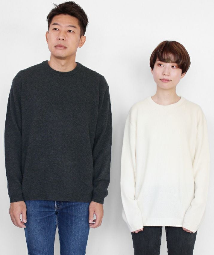 カシミヤ100％クルーネックセーター | Milestone公式オンラインストア