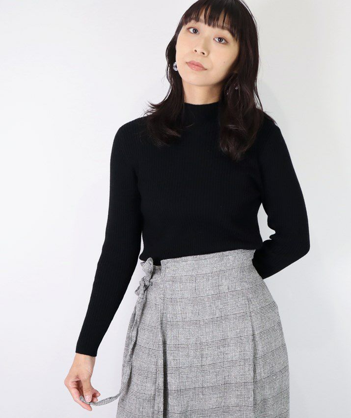 カシミヤ100％リブハイネックセーター | Milestone公式オンラインストア