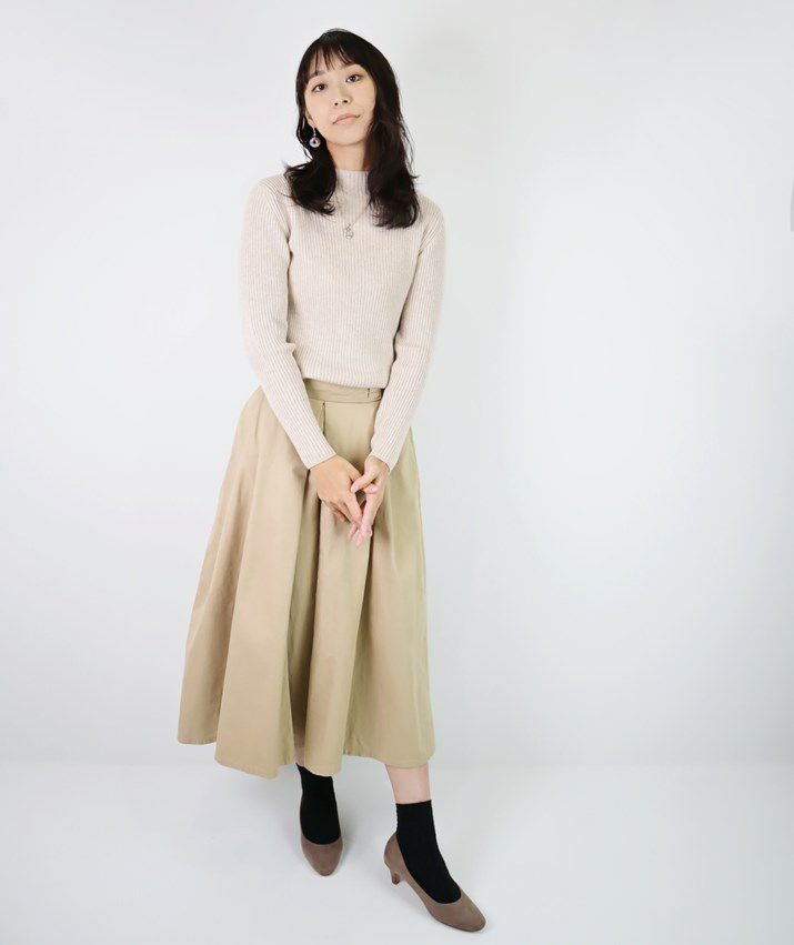 カシミヤ100％リブハイネックセーター | Milestone公式オンラインストア