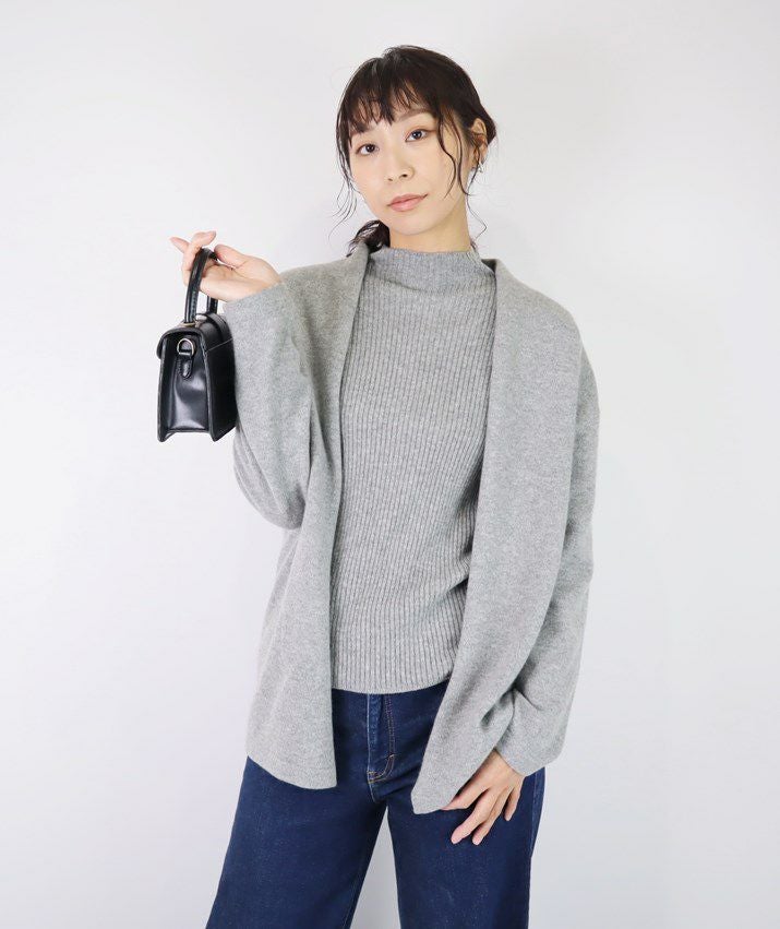 カシミヤ100％リブハイネックセーター | Milestone公式オンラインストア