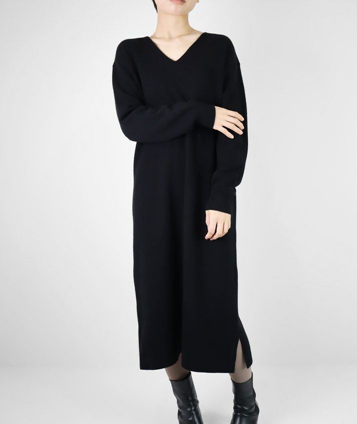 カシミヤ100％Vネックワンピース | Milestone公式オンラインストア