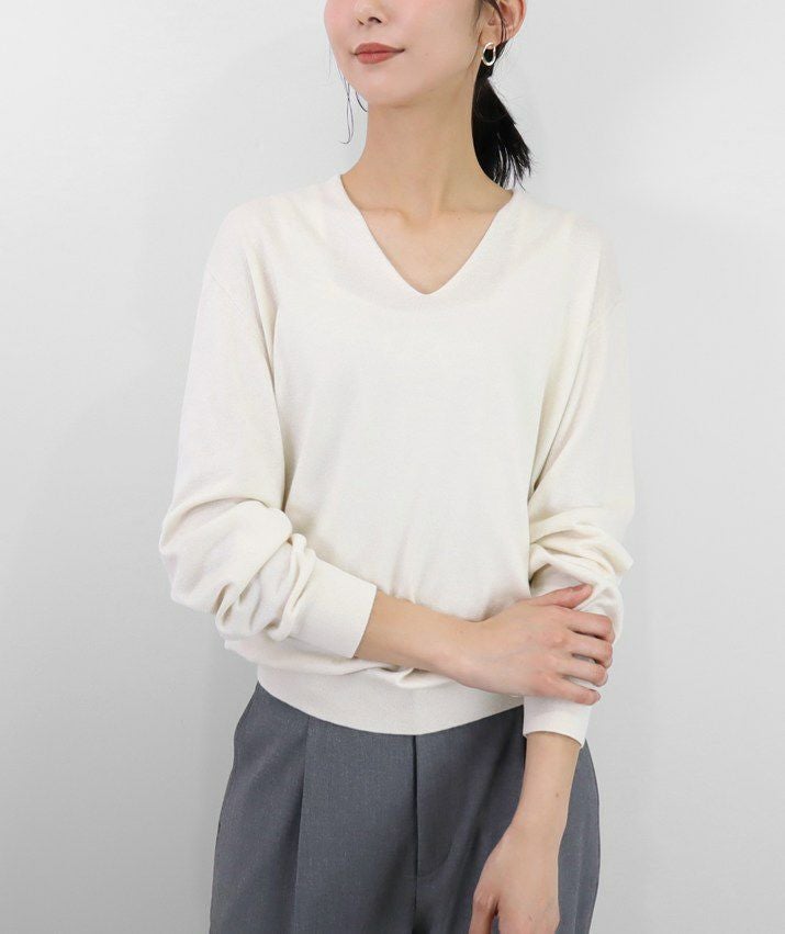 シルクカシミヤVネックセーター | Milestone公式オンラインストア