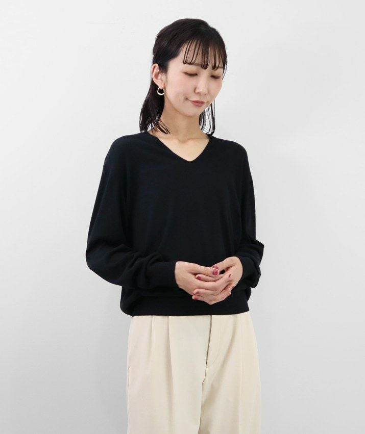 シルクカシミヤVネックセーター | Milestone公式オンラインストア