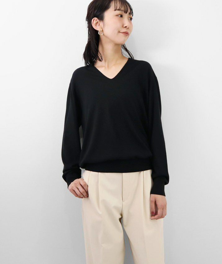 シルクカシミヤVネックセーター | Milestone公式オンラインストア