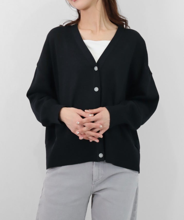 希少★美品★45r ギマ梅小紋ニットカーディガン　コットン100% GIMA COTTON KNIT CARDIGAN 〈CREW NECK〉 - Yonetomi STORE ONLINE